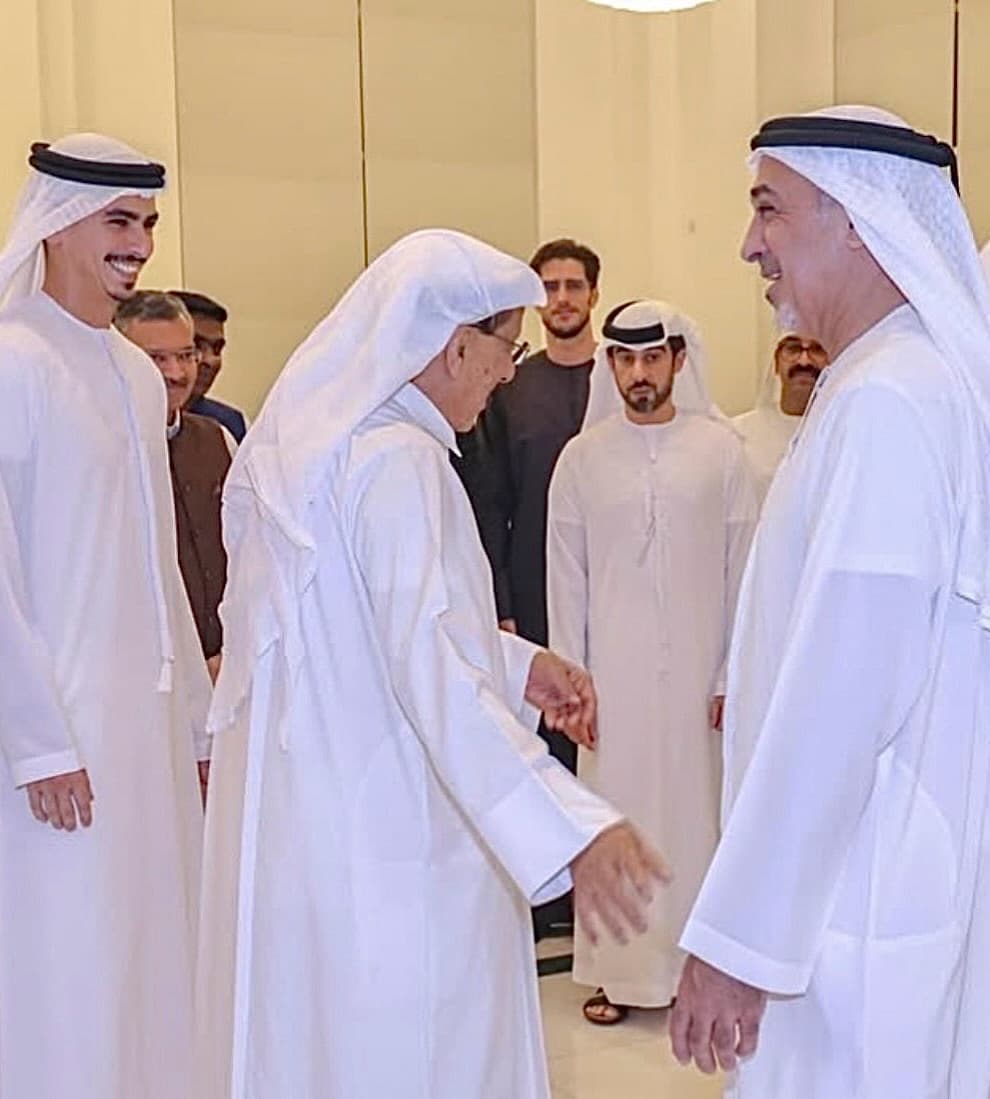 Matthias Mende among the guests at the Ramadan majlis of H.E. Khalaf Al Habtoor